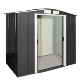 Tepro Metallgerätehaus Eco 6x4 anthrazit / weiß, 202x122.1x180.5 cm 7260