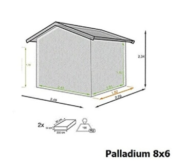 Duramax Palladium Metallgerätehaus