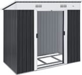 KESSER® - Gerätehaus L Metall 3,4 m³ mit Fundament | 196x122x180 cm Pultdach