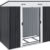 KESSER® - Gerätehaus L Metall 3,4 m³ mit Fundament | 196x122x180 cm Pultdach