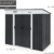 KESSER® - Gerätehaus L Metall 3,4 m³ mit Fundament | 196x122x180 cm Pultdach