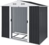KESSER® - XL Metall Gerätehaus 4,2m³ mit Fundament | 210x132x186 cm| Satteldachdach