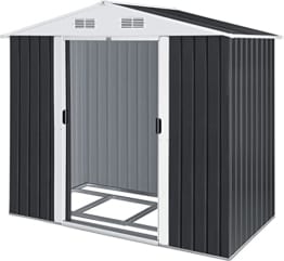KESSER® - XL Metall Gerätehaus 4,2m³ mit Fundament | 210x132x186 cm| Satteldachdach