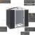KESSER® - XL Metall Gerätehaus 4,2m³ mit Fundament | 210x132x186 cm| Satteldachdach 